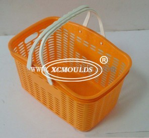 Plastic shopping basket mould